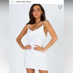 Princess Polly Cheri Mini Dress - white size US 2 / AU 6